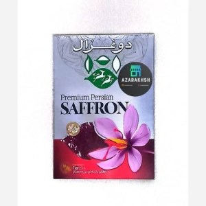 زعفران رشته ای بریده ممتاز دوغزال 1گ زعفران رشته ای بریده ممتاز دوغزال 1گ