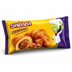کروسان با مغزی کارامل و بادام زمینی شیبابا 55 گرم کروسان با مغزی کارامل و بادام زمینی شیبابا 55 گرم