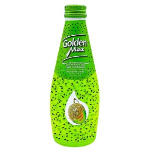 گلدن مکس نوشیدنی تخم شربتی طالبی شیشه 290 میل