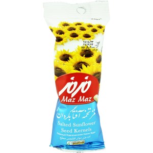 مغز تخمه آفتابگردان نمکی 45 گرم مزمز