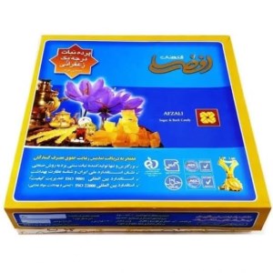 پرده نبات درجه یک زعفرانی ( زمرد نبات ) 1.900 کیلوگرم افضلی