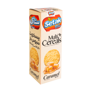 ستاک بیسکوییت چند غله کاراملی 300گ