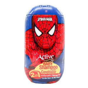 اکتیوشامپوبچه2در1طرح اسپایدرمن280گ*