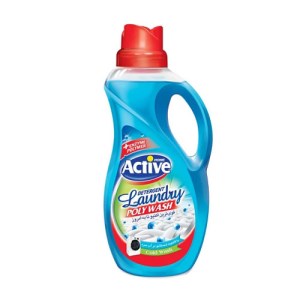 اکتیو مایع لباسشویی پلی واش ابی 1500گ