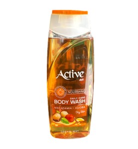 اکتیو شامپوبدن روغن ماکادامیا و جوجوبا400م