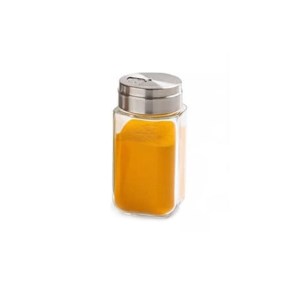 جا ادویه شیشه ای 220cc درب استیل لیمون