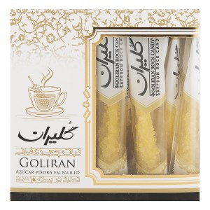 گلیران نبات نی دار زعفرانی15عددی