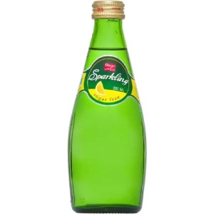 مگابیز آب گازدار لیمویی شیشه 240 میل