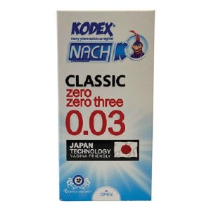 کدکس کاندوم کلاسیک 30میکرون 12عددی