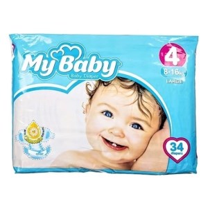 پوشک سایز 4 (34 عددی) مای بیبی