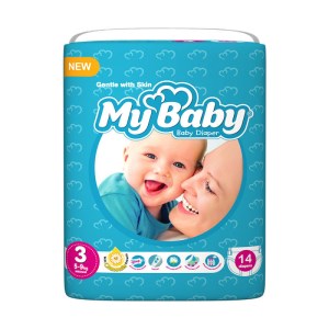 پوشک سایز 3 (14 عددی)مای بیبی