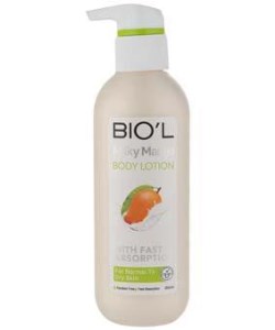 بیول لوسیون مرطوب کننده شیر و انبه250م