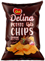 لینا چیپس دلینا گوشت و پنیر 57گ
