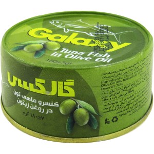 گالکسی کنسرو تن ماهی در روغن زیتون 180گ