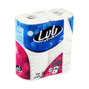 پاپیا دستمال حوله کاغذی 4 لایه دو قلو