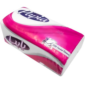 پاپیا دستمال کاغذی سافت 250 برگ دو لایه