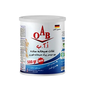 OAB غلات صبحانه جو دوسرپرک قوطی 500 گرم