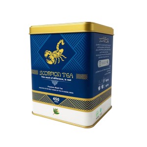 عقرب چای سیاه شکسته اعلا 450گ قوطی