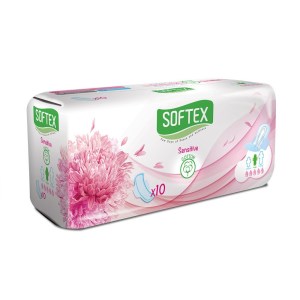سافتکس نوار بهداشتی بالدار بزرگ کتان