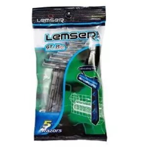 لمسر خودتراش مردانه دو لبه صابون دار 5 عددی