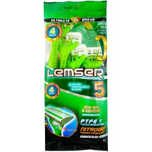 لمسر خودتراش مردانه 5 لبه تک عددی (سبز)