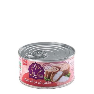 گیلانی کنسروتن ماهی اب نمک180گ