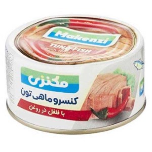 مکنزی تن ماهی فلفل در روغن گیاهی 180 گرم