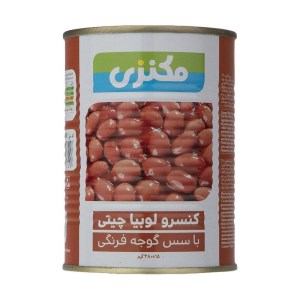 مکنزی کنسرو لوبیا چیتی باسس گوجه 400گ