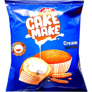 مزمز کیک شیفون ساده با کرم خامه 52گ