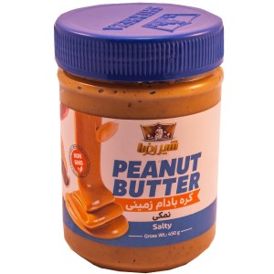 شیررضا کره بادام زمینی نمکی400گ(کلاسیک)*