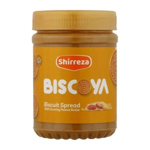 شیررضا کرم بیسکویت با کره بادام زمینی کرانچی 450گ