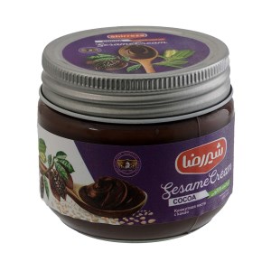 شیررضا کرم کنجد کاکائویی شیشه 200گ