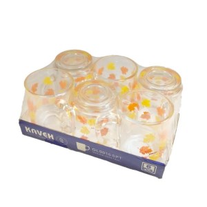 کاوه لیوان محک گلدار 6عددی