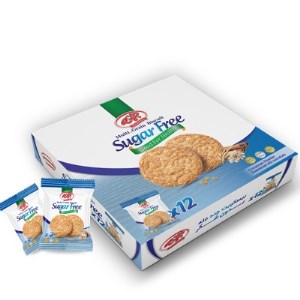 جمانه بیسکوییت جعبه چند غله بدون شکر 12 عددی