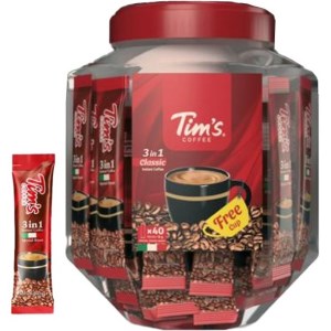 تیمز کافی میکس 1*3 بانکه ای 40 عددی (یک فنجان رایگان)