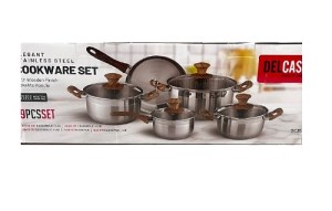DELCASA سرویس استیل 9 پارچه