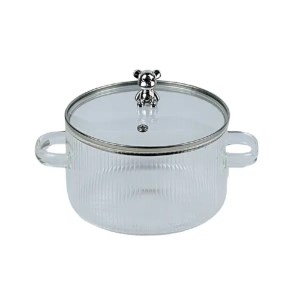 مکسی قابلمه شیشه ای درب خرسی 1.8 ل