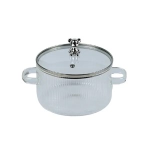 مکسی قابلمه شیشه ای درب خرسی 2.5 ل