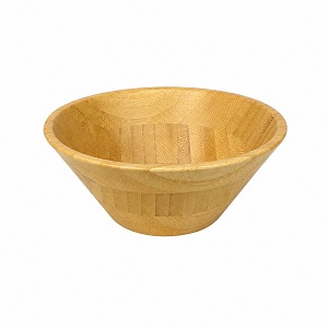 کاسه چوبی گردمتوسط تکی