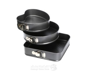 قالب کیک کمربندی سه تیکه (قلب/گرد/مربع)