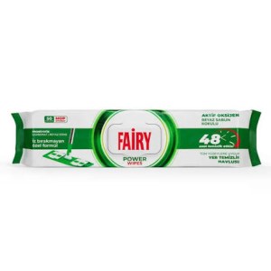 دستمال مرطوب مخصوص تی بسته 50عددی مدل پاور فیری
