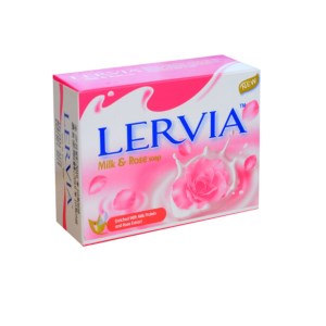 صابون شیر و گل رز LERVIA