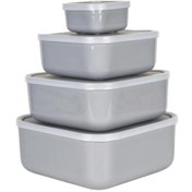 زیبا ست کاسه سیکاس درب دار 4عددی